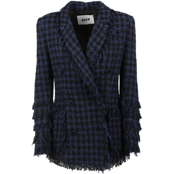 MSGM Tweed Houndstooth Blazer (retails +$1,000) - Picture 2 of 6